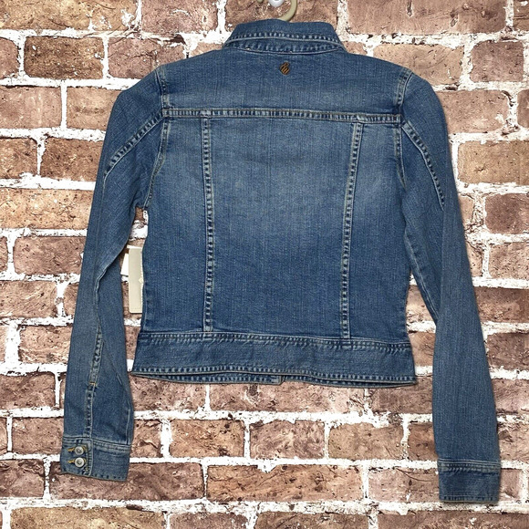 NWT ROCAWEAR Women's Denim Long Sleeve Jacket - Size Medium R98003X Logo - Picture 2 of 13